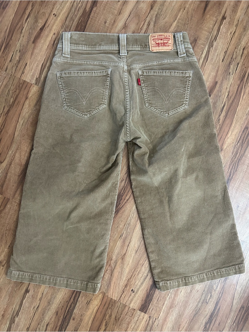 Vintage Y2K Levi’s 542 Low Rise Cropped Wide Leg Corduroy Pants Women’s Size 8
